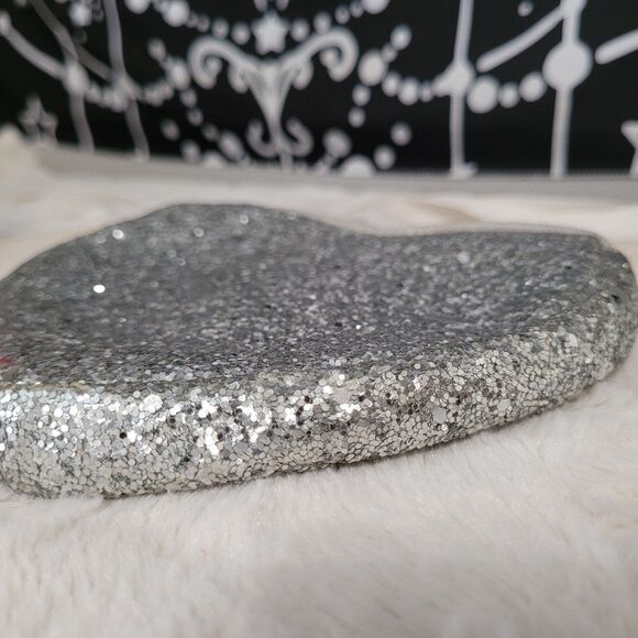 Crewcuts Heart Purse Silver Speckled Glitter - Picture 8 of 8